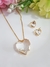 Conjunto Dourado Coração Zircônia - loja online