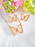 Conjunto borboleta Zircônia Dourado G - loja online