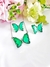 Conjunto borboleta Zircônia Prata G - Lojas Izabela Reis