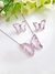 Conjunto borboleta Zircônia Prata P - comprar online