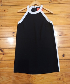 VESTIDO NEGRO BORDES BLANCOS FOREVER21 S - comprar online