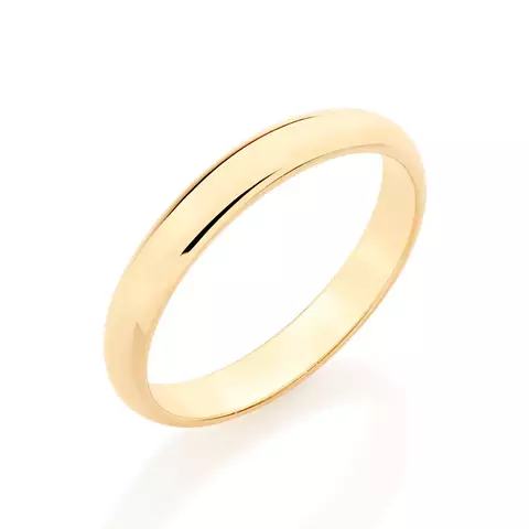 Alianza media caña laminada en oro 18k Rommanel