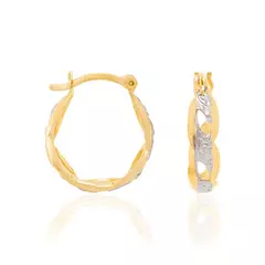 Argolla laminada en oro 18k combinada. - comprar online