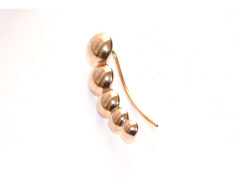 Aros trepadores bolitas laminado oro 18k - Romminox - comprar online