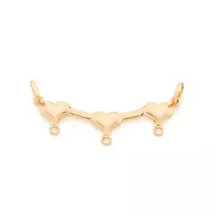 Dije percha laminado en oro 18k