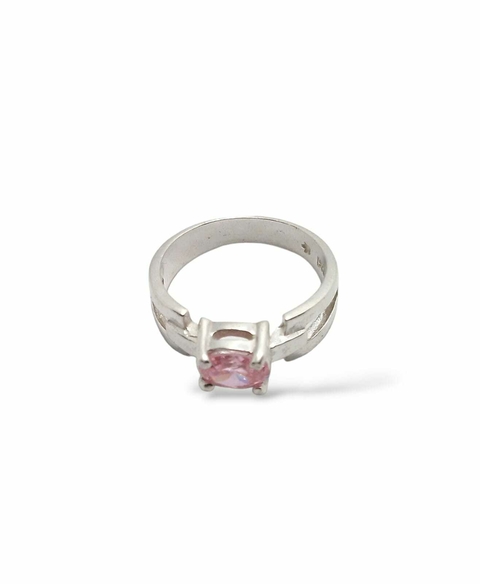 Anillo Solitario Con Piedra De Plata 925 Mujer