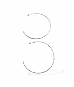Aros Semi Argolla De Plata 925 Joyas Para Mujer