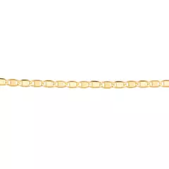 Cadena unisex Laminada en oro 18k Rommanel