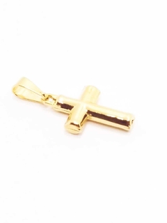 Dije cruz laminado en oro 18k. - comprar online