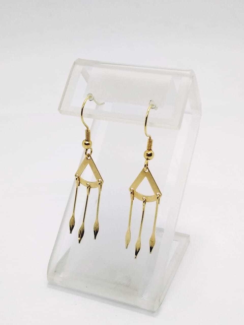 Aro colgante laminado en oro 18k.