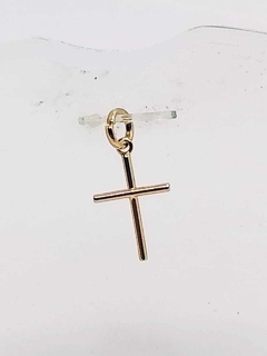 Dije cruz laminado en oro 18k unisex en internet
