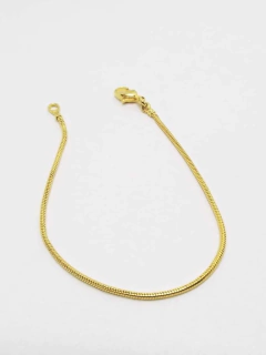 Pulsera colita de raton laminado en oro 18k- Romminox - comprar online