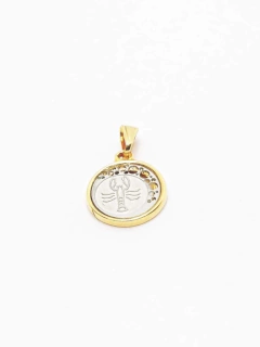 Dijes con signo del zodiaco laminados en oro 18k- Romminox