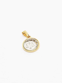 Dijes con signo del zodiaco laminados en oro 18k- Romminox - tienda online