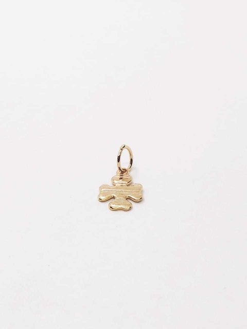 Dije trébol de la suerte laminado en oro 18k- Romminox