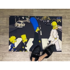 Tapete Capacho Entrada Simpsons Abbey Road The Beatles 60x40 cm