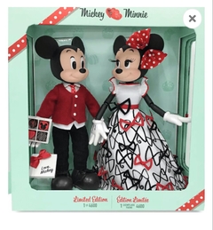 Mickey e Minnie Valentines Day edição limitada colecionador Doll