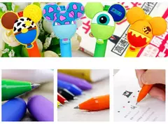 Kit 10 canetas Disney Mickey Minnie Donald Margarida Pooh Stitch Mike Sulley Woody Buzz Lightyear - comprar online