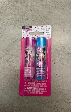 Kit 2 lipbalm hidratante labial Minnie Disney