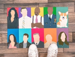 Tapete Capacho Entrada Brooklyn 99 seriado 60x40 cm