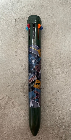 Caneta 8 cores Jurassic Park Dinossauros