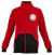 Campera de cuello alto roja (frisa deportiva).
