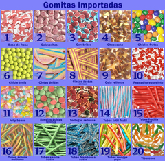 Cajita Junior x 400 grs a elección Gomitas Importadas y Nacionales - Tienda de Gomitas