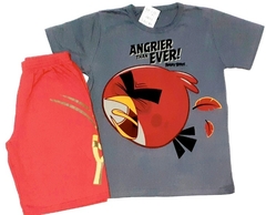 Conjunto infantil masculino com camiseta estampada e bermuda de moletom - comprar online