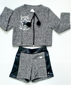Conjunto infantil feminino meia estação-marca Aisha