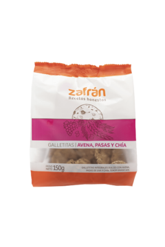 Galletitas 100% Integrales-cacao, mani y cafe 150g(ZAFRAN) - Distribuidora Saludable
