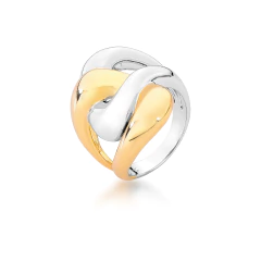 ANEL DUPLO BANHO ENTRELAÇADO (ZP4921)