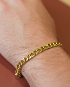 Pulseira Elo Grumet 7.5 mm - 18k na internet