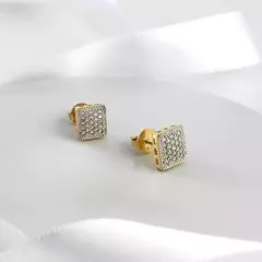 Brinco Pavê Square - 10k - comprar online