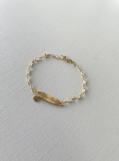 Pulseira Melindrosa Infantil com Pingente - 10k na internet