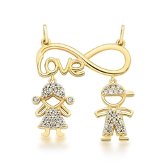 Pingente Love Filhos - 10k