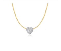 Pingente Pavê Heart com Galeria - 10k na internet