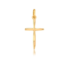 Pingente Cruz Torcida M - 10k