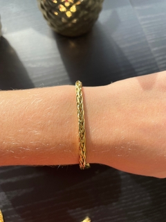 Pulseira Elo Palmeira 4.0 mm - 18k - Imperial