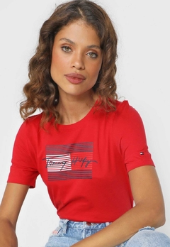 T-SHIRT LISTRAS FEMININA - TOMMY HILFIGER na internet