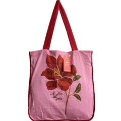 Maxi Ecobag Alça Simples e Dupla Estampa com TAG interna e externa FARM | A Flor da Pele + Floral