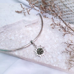 Choker Solar Fragmentos Pirita - comprar online