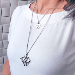 Colar Longo Olho Grego