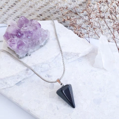 Gargantilha Pêndulo Natural | Aço Inoxidável - loja online