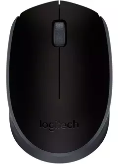 Mouse inalámbrico Logitech M170 negro y rojo