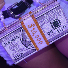 Bolsa Ice Dollar(Cravejada com Zircônia - Edição limitada)