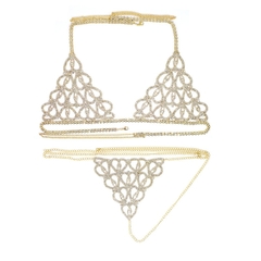Kit Biquíni Ice Coração Sensual (Cravejado com Zircônia - Ajustável) na internet