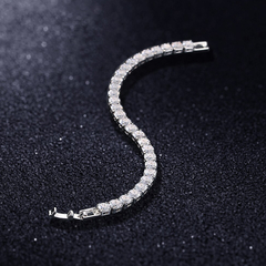 Pulseira Ice Riviera 4mm (Cravejada com Zircônia - Ajustável) - loja online