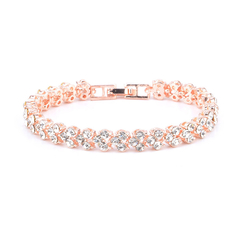 Pulseira Ice Tridots 4mm (Cravejada com Zircônia - Prata/Ouro)