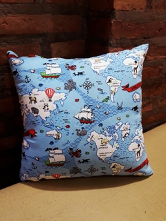 Almohadon The World Map - comprar online