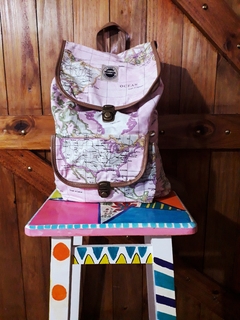 Mochila Mapamundi Rosa